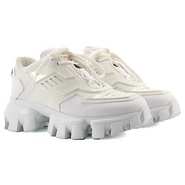 PRADA - Prada Cloudbust Thunder sneakers in white canvas (T37) White