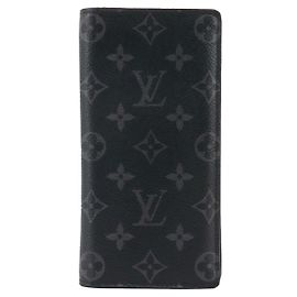 LOUIS VUITTON - Louis Vuitton Brazza wallet in eclipse monogram canvas Black