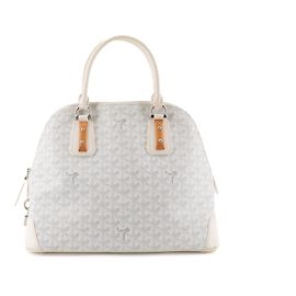 GOYARD - Sac à main Goyard Vendôme en toile monogrammée blanche Blanc