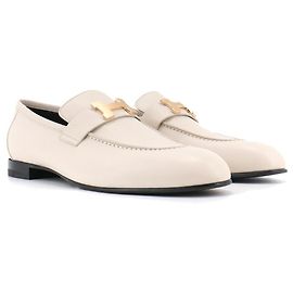HERMÈS - Paris Mocassins Hermès em couro de cabra bege (T40) Outro