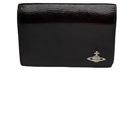 Vintage Vivienne Westwood leather card Holder black Black