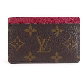 Monogramm Kartenetui Louis Vuitton Fuschia