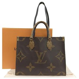 Sac à main OnTheGo MM Monogram Géant Louis Vuitton Marron