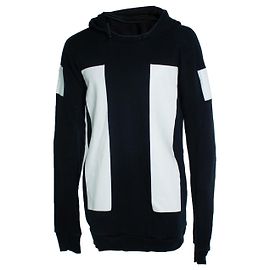 Autre Marque 11 Boris Bidjan, sudadera negra a rayas Negro Blanco