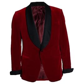 Autre Marque Kingsman, Roter Samtblazer Rot
