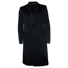 Givenchy, Glänzender Blazer-Mantel Schwarz