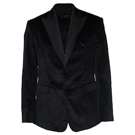 Schwarze Samt Smokingjacke Amiri Schwarz
