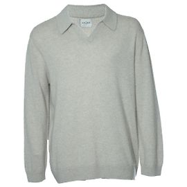 Autre Marque Le Kasha, Polo en cachemire gris à manches longues Autre Gris