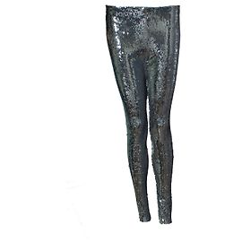 Isabel Marant, sequinned metallic legging Silvery