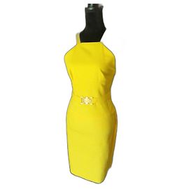 Gianni Versace Vestido bodycon amarillo Versace 42 IT Amarillo