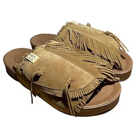 Sandali Visvim Christo Shaman-Folk in suede marrone Marrone