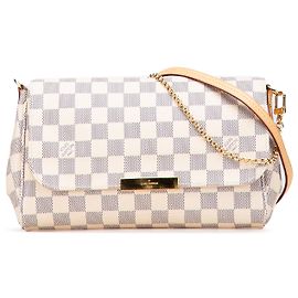 Louis Vuitton Favorite MM Damier Azur Blanc Blanc