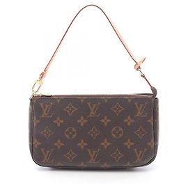 Borsa Pochette Accessoires Louis Vuitton Marrone Monogramma