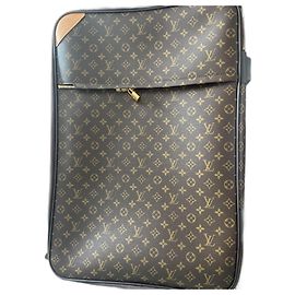 Louis Vuitton Grande valigia monogramma Pesca Marrone scuro