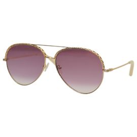 Óculos de sol Matthew Williamson Aviator 01 Magnolia Ouro e Rosa Rosa Dourado