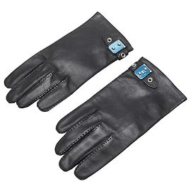 Hermès Hermes Leather Gloves Black