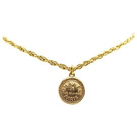 Collana Chanel Coco Mark 31 RUE CAMBON PARIS D'oro Metallico