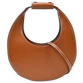 Mini sac à main Moon - Staud - Tan - Cuir Marron