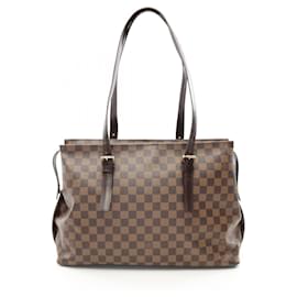 Louis Vuitton-Louis Vuitton Chelsea Damier Coated Canvas Tote Bag-Brown