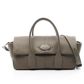 Tod's-Tod's Di Reverse EW Leather 2way Bag-Green