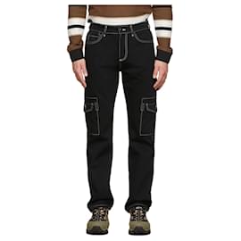 Burberry-Burberry Denim Cargo Pants-Black