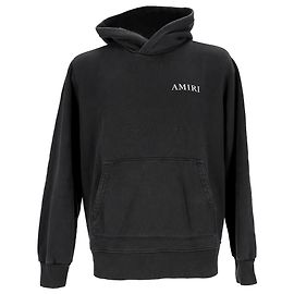 Amiri Cherub Hoodie aus schwarzer Baumwolle Schwarz