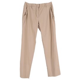 Pantalones Prada en algodón beige Beige