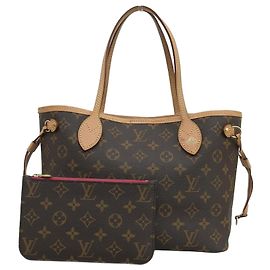 Bolsa tote Monogram Neverfull PM M41245 da Louis Vuitton Marrom