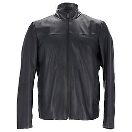 Boss Hugo Boss Biker Jacket in Black Leather Black