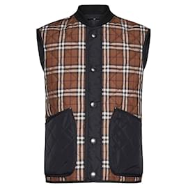Burberry-Burberry Weaverton Vest Jacket-Brown
