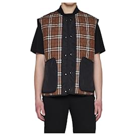 Burberry-Burberry Weaverton Vest Jacket-Brown