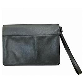Louis Vuitton-Louis Vuitton Clad Taiga Clutch Bag-Black