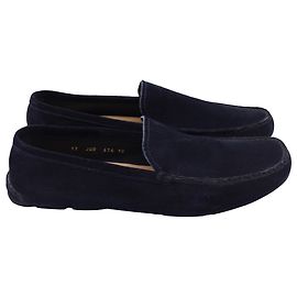Mocassini Jil Sander in suede blu navy
 Blu Blu navy
