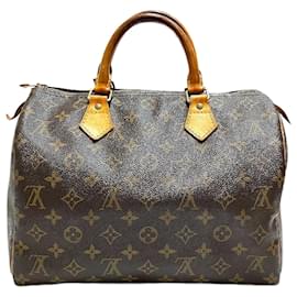 Louis Vuitton-Louis Vuitton Speedy 30 Monogram Handbag-Brown