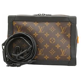 Louis Vuitton-Louis Vuitton Monogram Macassar Soft Trunk Shoulder Bag-Brown,Black