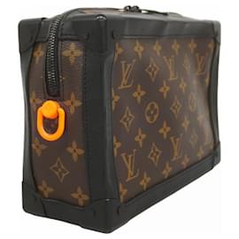 Louis Vuitton-Louis Vuitton Monogram Macassar Soft Trunk Shoulder Bag-Brown,Black