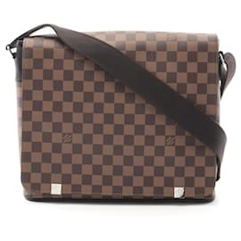 Louis Vuitton-Louis Vuitton District MM NM Shoulder Bag-Brown,Damier ebene