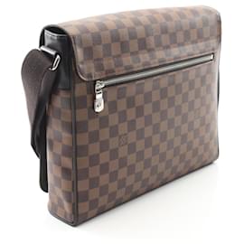 Louis Vuitton-Louis Vuitton District MM NM Shoulder Bag-Brown,Damier ebene