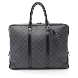 Louis Vuitton-Louis Vuitton Porte-Document Voyage Business Bag-Black,Damier ebene