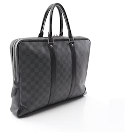 Louis Vuitton-Louis Vuitton Porte-Document Voyage Business Bag-Black,Damier ebene