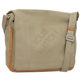LOUIS VUITTON Borsa a Spalla Messager NM Damier Geant Grigia LV Auth BA2846 Marrone