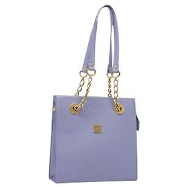 Borsa a Spalla in Pelle MCM Chain Lavanda Oro Auth BA3698 D'oro Lavanda