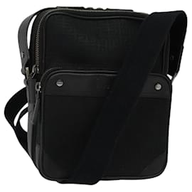 Givenchy-GIVENCHY Shoulder Bag Canvas Black Silver Auth BA3861-Black,Silvery