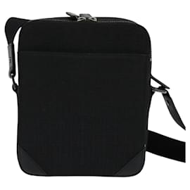 Givenchy-GIVENCHY Shoulder Bag Canvas Black Silver Auth BA3861-Black,Silvery