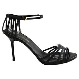 Tacchi Sergio Rossi in pelle nera Taglia 36 Nero