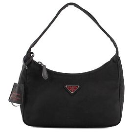 PRADA - Borsa a spalla Re-Edition 2000 Prada in re-nylon nero Nero