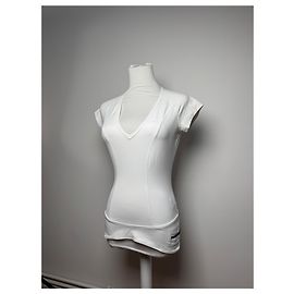 Haut Vintage Gucci Polyester blanc 38/M Blanc