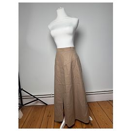 Saia de lã vintage Givenchy M Marrom Marrom