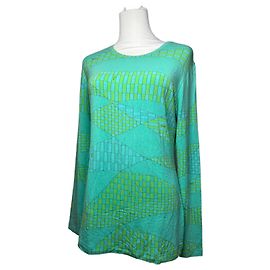 Vintage Emilio Pucci Viskosepullover Blaugrün Grün