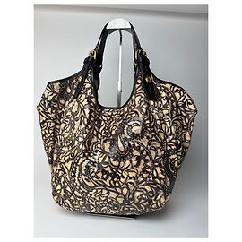 Borsa vintage Givenchy nera e marrone Nero